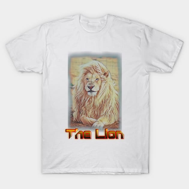 Lion Design T-Shirt by Sanjeevkj